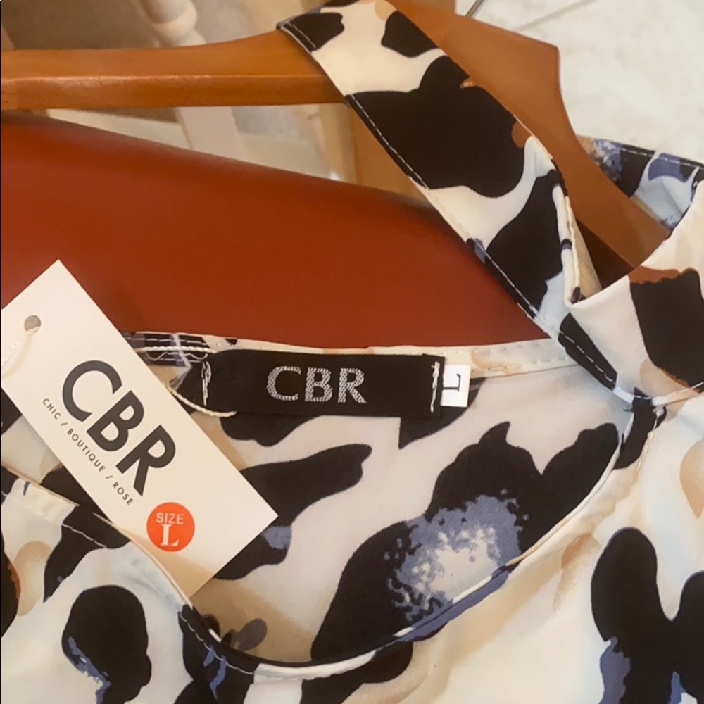 Long sleeve Holiday chick boutique top L - Picture 3 of 5